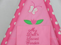 Butterfly Doll Tent Name Plaque