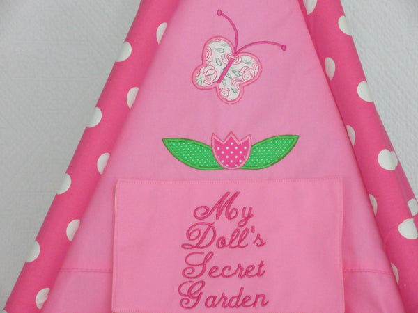Butterfly Doll Tent Name Plaque