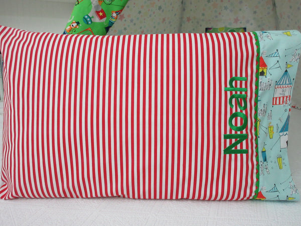 Personalized Circus Pillowcase