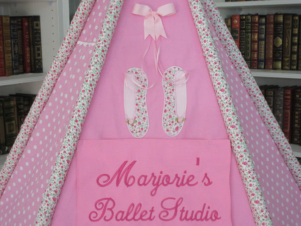 Personalized Kids Ballet Play Tent Name Plaque