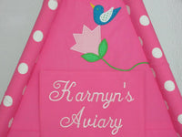 Bluebird Doll Tent Name Plaque