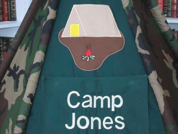 Personalized Kids Camo Play Tent Name Plaque