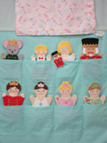 Cupcake Doorway Puppet Theater and Puppets