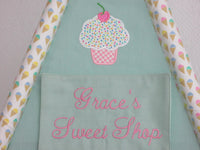 Cupcake Doll Tent Name Plaque