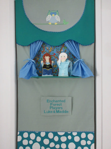 Enchanted Forest Doorway Puppet Theater for Kids