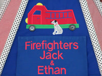 Personalized Kids Firefighter Play Tent Name Plaque