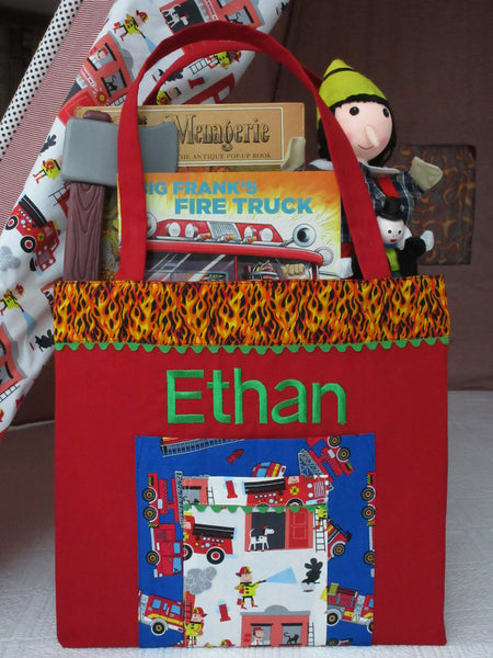 Fire Engine Tote Bag