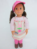 Flower Garden Doll Apron
