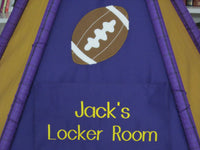 Personalized Kids LSU Football Play Tent Name Plaque