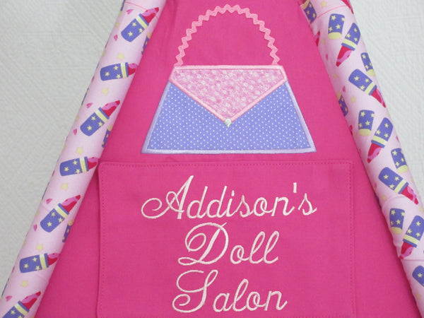 Girly Girl Doll Tent Name Plaque