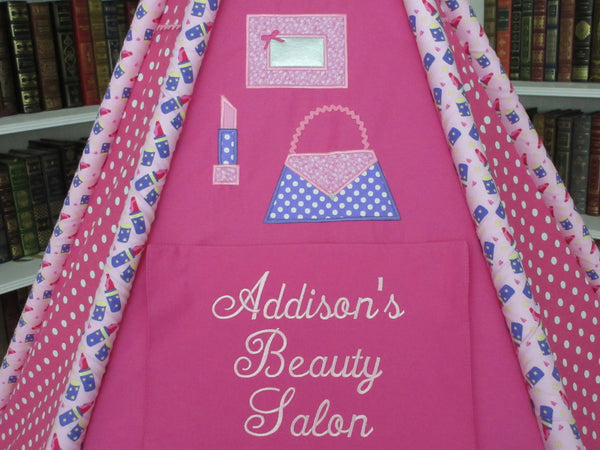 Personalized Kids Girly Girl Play Tent Name Plaque