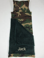 Handmade Personalized Kids Nap Mat Camo Theme