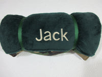 Handmade Personalized Kids Nap Mat Roll Camo Theme