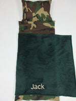 Handmade Personalized Kids Nap Mat Camo Theme