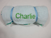 Handmade Personalized Kids Nap Mat Roll Dinosaur Theme