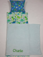 Handmade Personalized Kids Nap Mat Dinosaur Theme