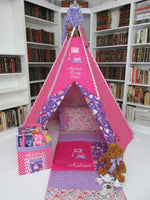 Handmade Girly Girl Play Tent For Kids