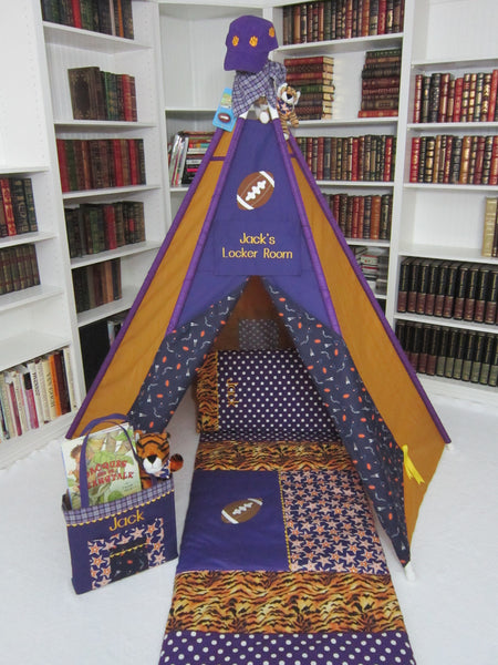 Handmade LSU Football Play Tent For Kids