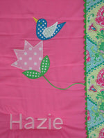 Handmade Personalized Bluebird Sleeping Bag For Kids