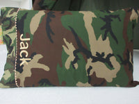 Handmade Personalized Camo Pillowcase For Kids