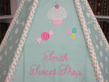 Handmade Personalized Cupcake Play Tent For Kids