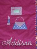 Handmade Personalized Girly Girl Sleeping Bag For Kids