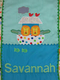 Handmade Personalized Noahs Ark Sleeping Bag For Kids