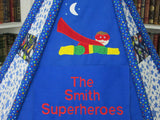 Handmade Personalized Superhero Play Tent For Kids