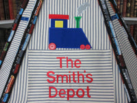 Handmade Personalized Train Play Tent For Kids