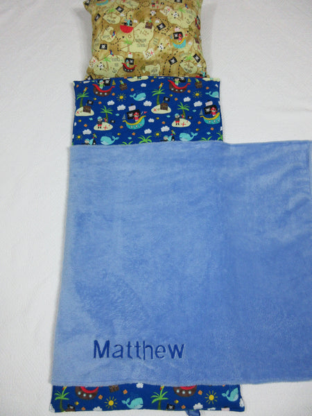 Handmade Personalized Kids Nap Mat Pirate Theme