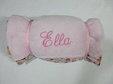 Handmade Personalized Kids Nap Mat Roll Retro Paper Doll Theme