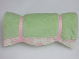 Handmade Personalized Kids Nap Mat Roll Pink Toile Theme