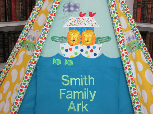 Personalized Kids Noah's Ark Play Tent Name Plaque