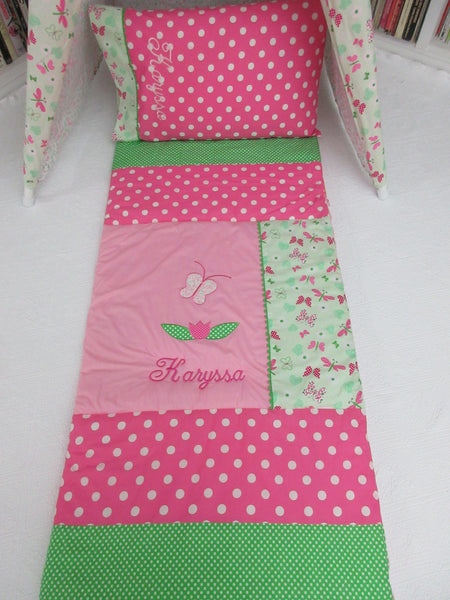 Personalized Butterfly Sleeping Bag for Girls
