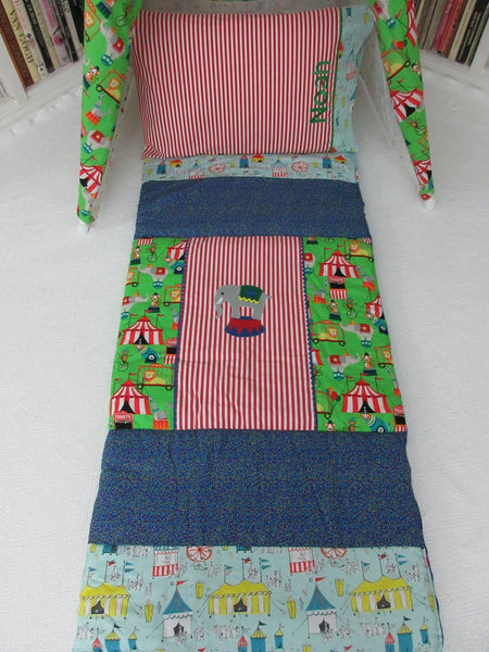 Personalized Circus Sleeping Bag for Boys