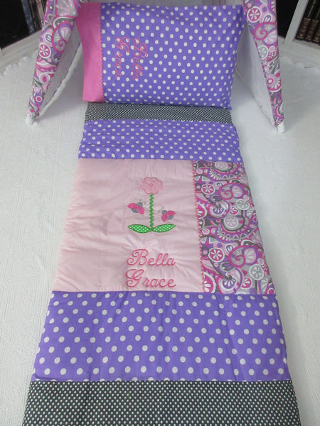 Personalized Ladybug Sleeping Bag for Girls