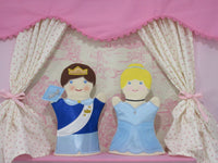 Pink Toile Doorway Puppet Theater Stage