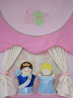 Pink Toile Doorway Puppet Theater for Girls