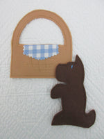 Toto Finger Puppet with Basket