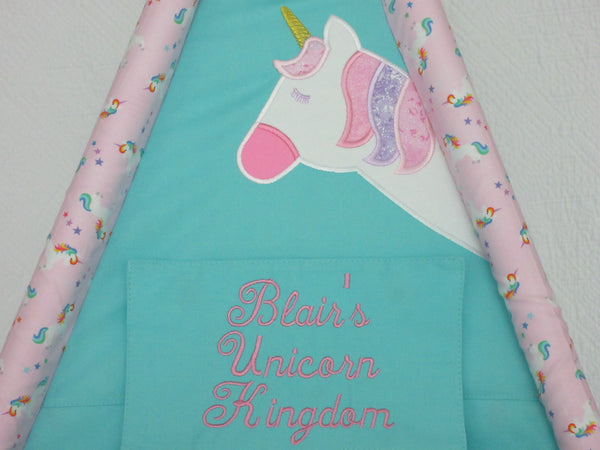 Unicorn Doll Tent Name Plaque